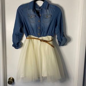 Girls denim dress